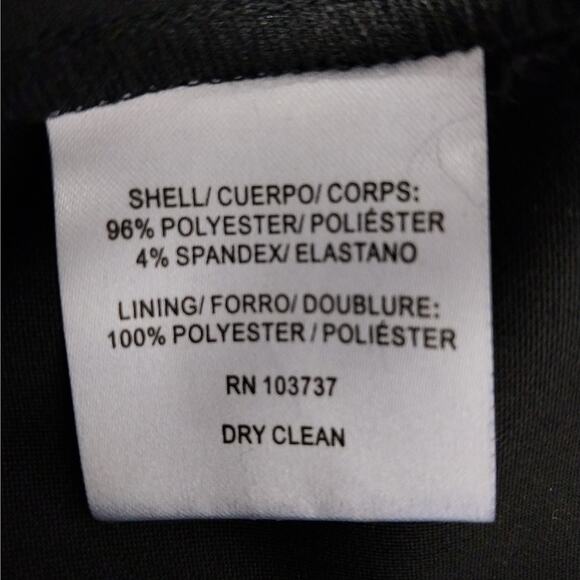 DONNA MORGAN! ELEGANT AND CLASSIC RICH BLACK  LONG BELL SLEEVED DRESS! SZ 12 - Picture 10 of 11